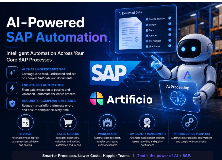 Automat manual entry into SAP